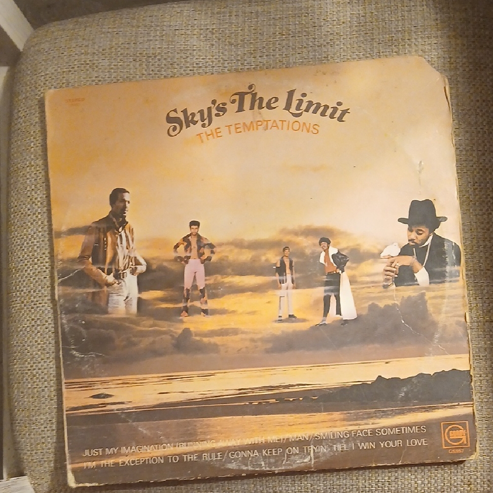 Temptations 'Sky's The Limit' Album  Orange and Black 1971